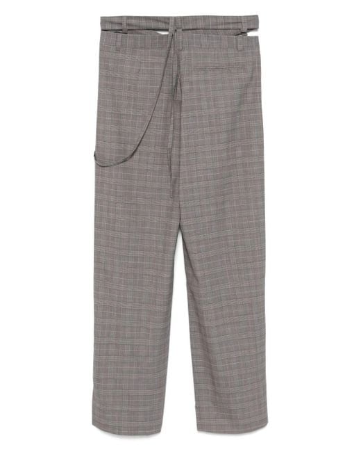 OTTOLINGER Gray Wool Blend Wrap Trousers
