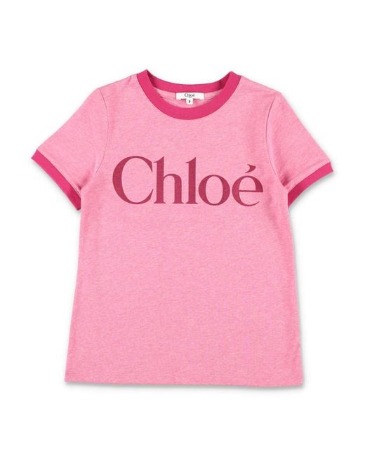 Chloé Pink T Shirts And Polos