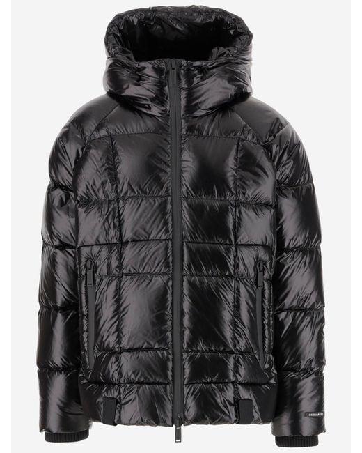 DSquared² Black Puffer Bomber Jacket