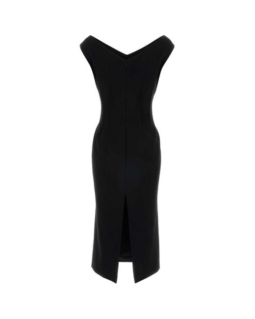 Jil Sander Black Crepe Dress