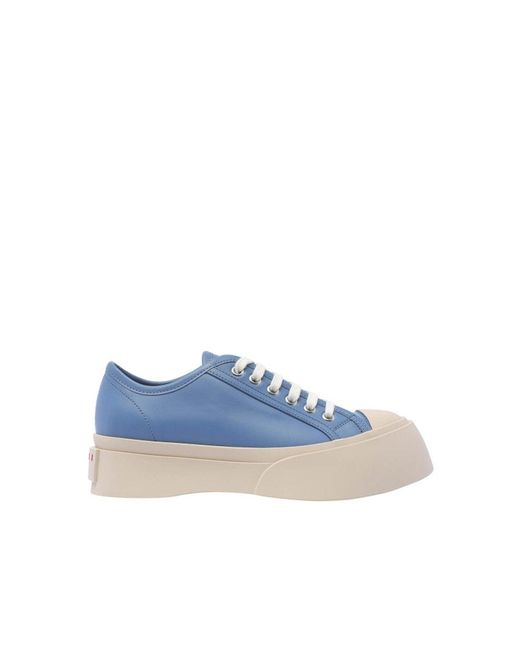 Marni Blue Pablo Leather Sneakers