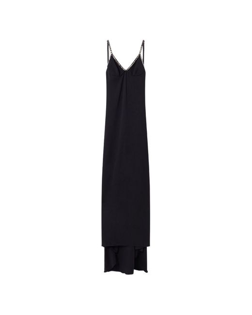 Stella McCartney Black Embellished Long Dress