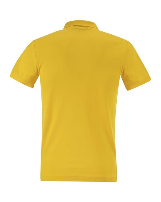 Polo Ralph Lauren Yellow Slim Fit Mesh Polo Shirt for men