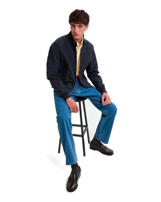 Baracuta Blue G9 Harrington Dark Bomber Jacket