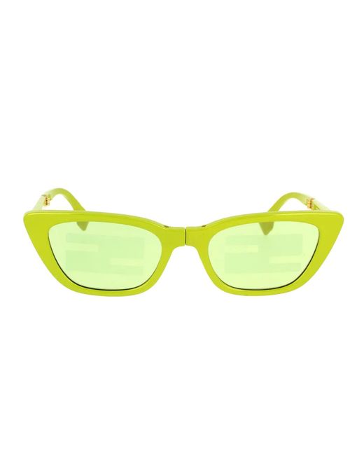 Fendi Yellow Fe40089 I Sunglasses for men