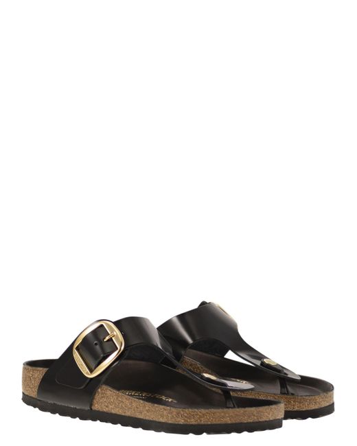 Birkenstock Black Gizeh Big Buckle Flip Flops With Buckle for men