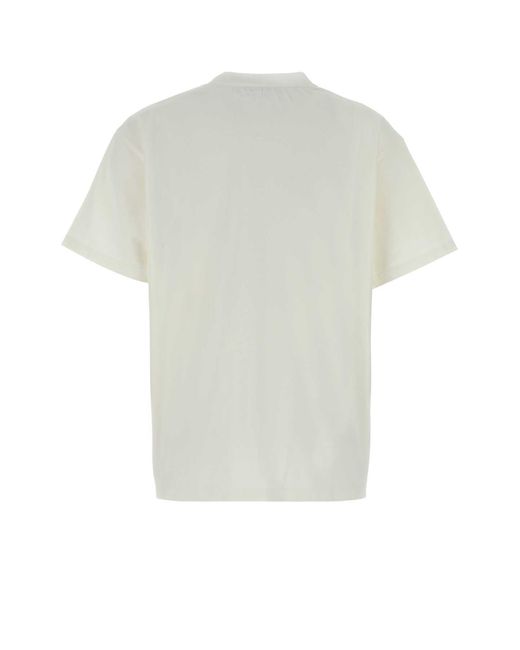 Prada White Logo Crew Neck T-Shirt