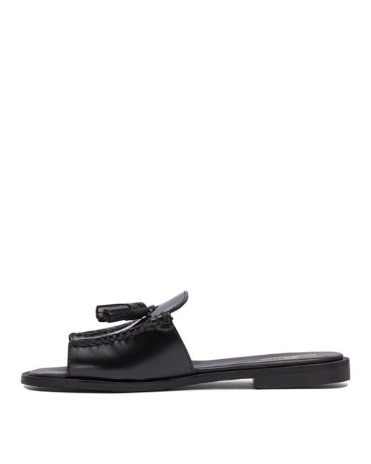 Sebago Black Slip On Slides