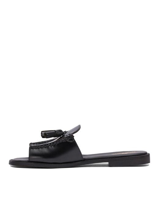Sebago Black Slip On Slides
