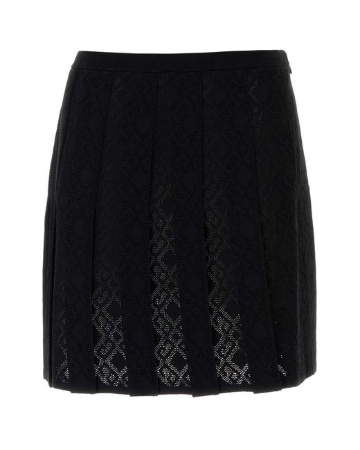 Givenchy Black Viscose Blend Skirt