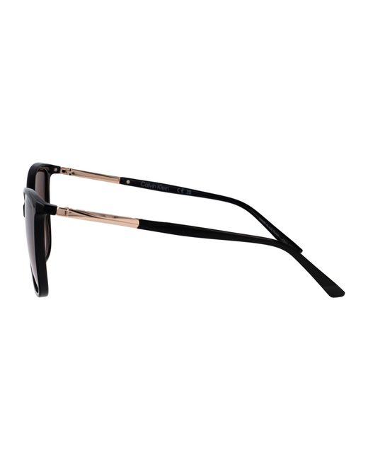 Calvin Klein Brown Injected Sunglasses