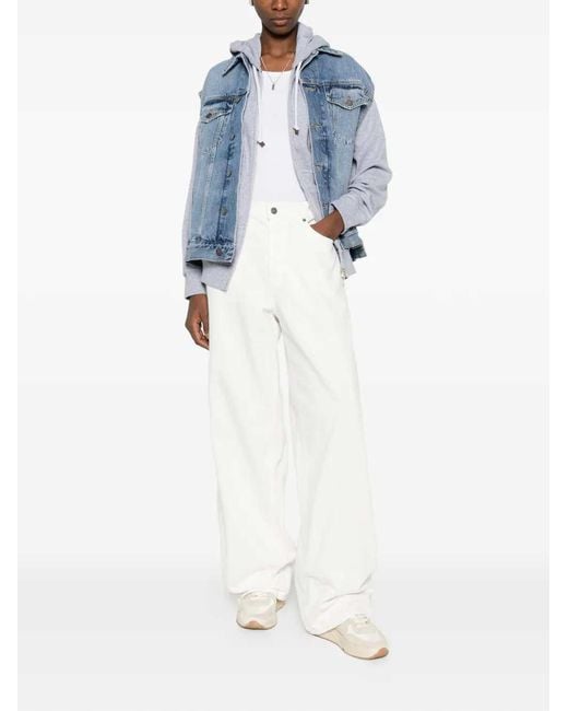 Haikure White Five-pocket Jeans