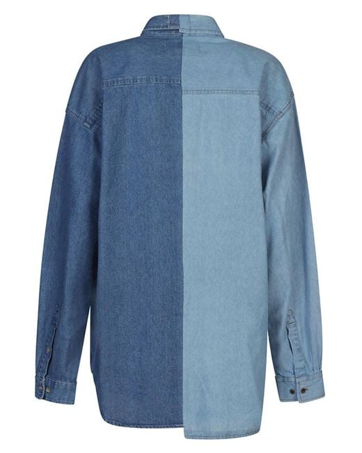 E.L.V. Denim Blue Contrast Shirt