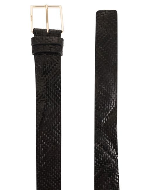 Max Mara White Mxatrine Braided Leather Belt