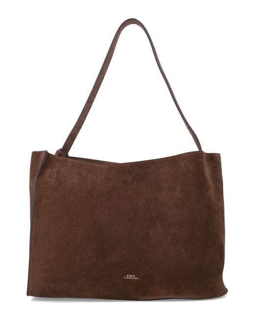 Studio Nicholson Brown Doublet Suede Tote