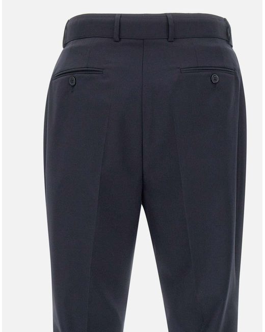 Officine Generale Pierre Blaue Coole Wollhosen in Blue für Herren