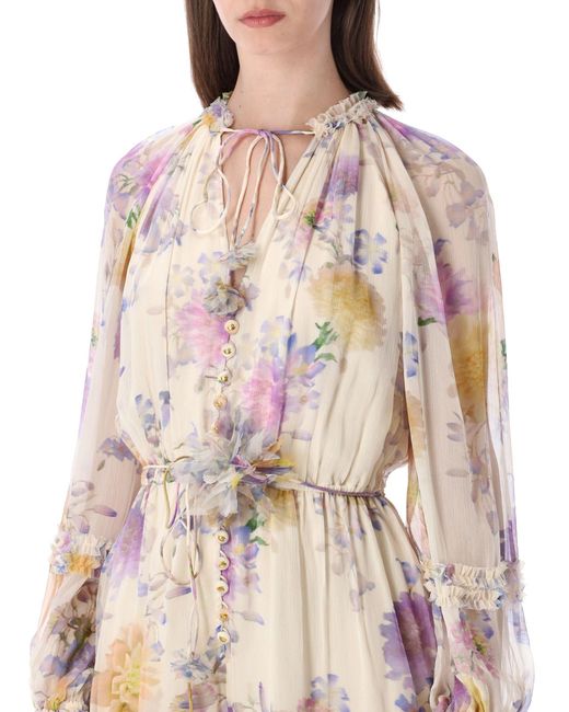 Zimmermann Natural Elegant Mini Dress For