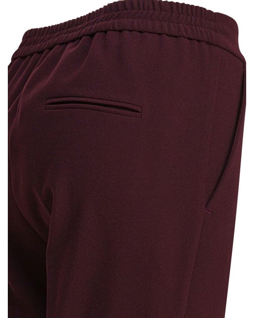 Semler Broek Met Elastische Taille in het Purple