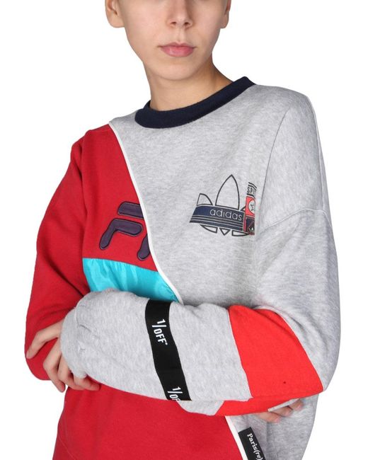 1/OFF Red Remade Wrangle Sweatshirt