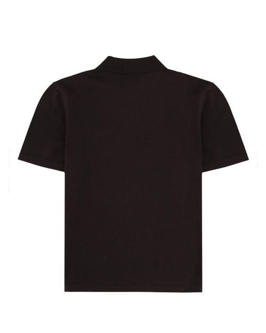 A.P.C. Black Polo Con Taschino