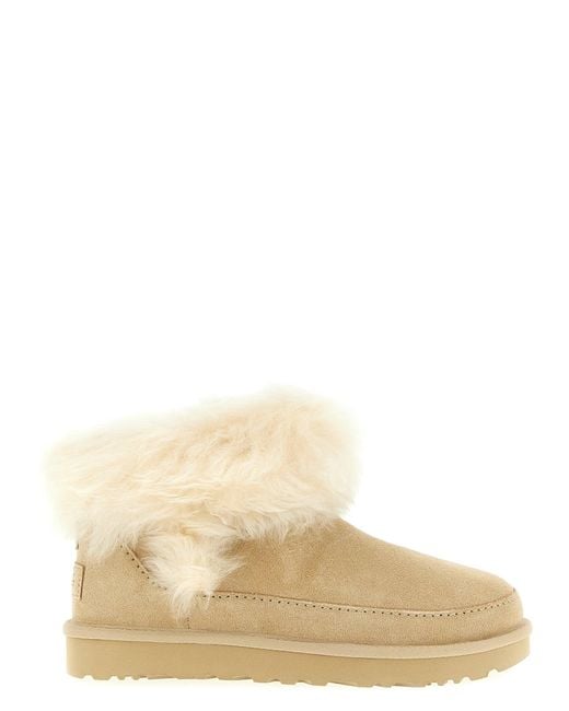 Ugg Natural 'Classic Ultra Mini Chalet' Stiefeletten