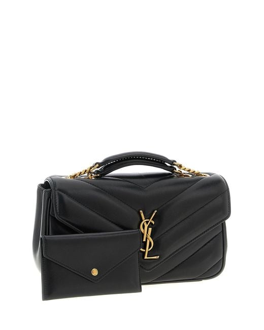 Saint Laurent Black Kleine Umhängetasche "Loulou"