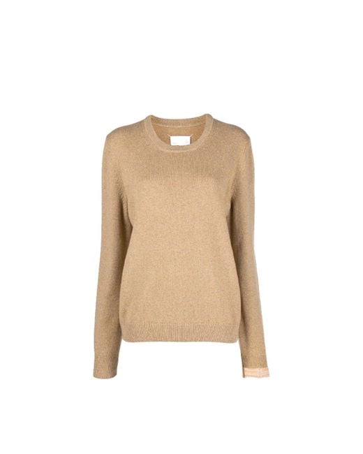 Maison Margiela Natural Wool And Cashmere Pullover