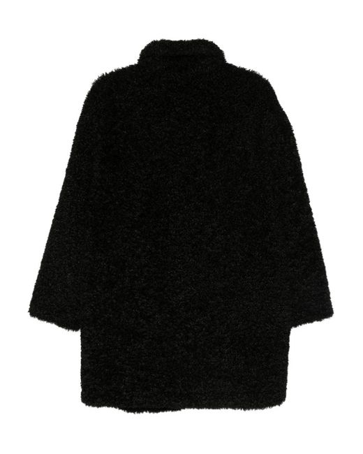 Emporio Armani Black Single-Breasted Coat