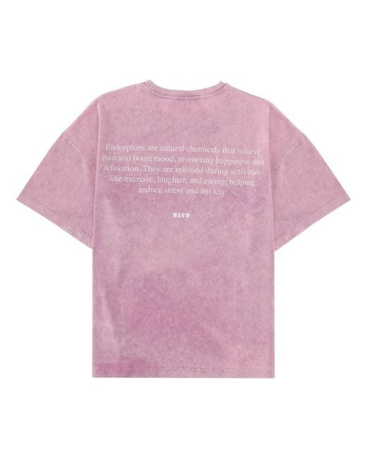 MSGM Pink T-Shirt Endorphin