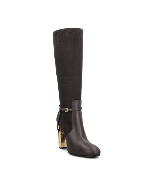 Fendi Black Delfina High Heeled Boots