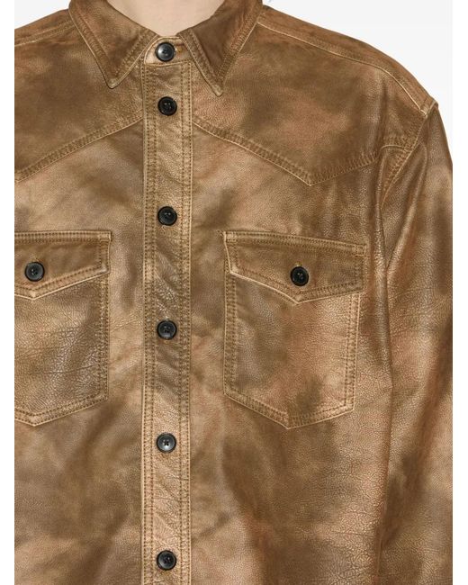 Isabel Marant Brown Kadrian Shirt for men