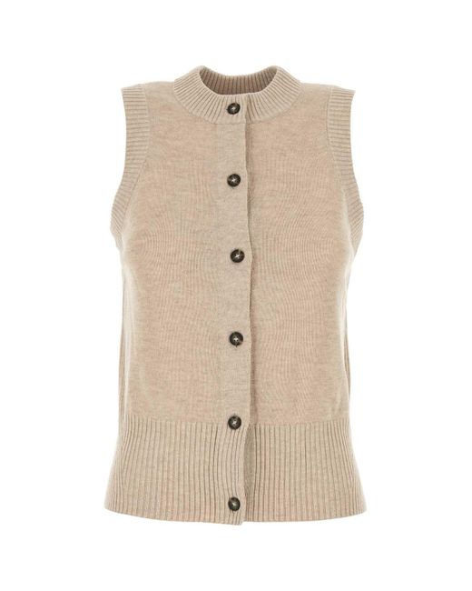 Camilla & Marc Natural Sand Stretch Tencel Blend Macie Vest