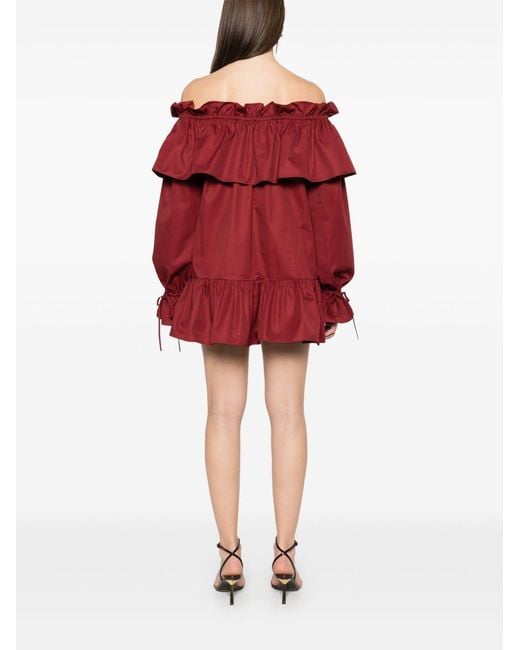 Saint Laurent Red Cotton Dresses