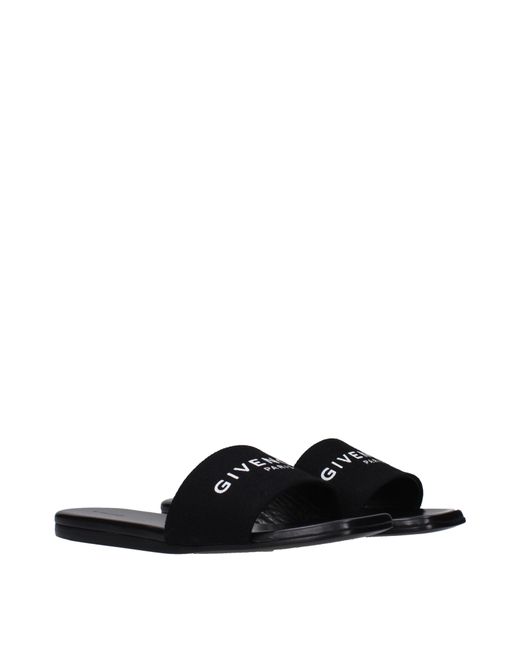 Givenchy Black Slippers And Clogs 4G Fabric