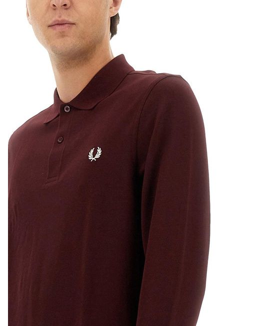 Fred Perry Red Cotton Polo