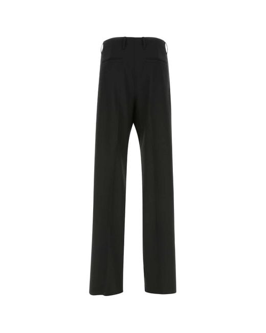 Versace Black Stretch Wool Pant for men