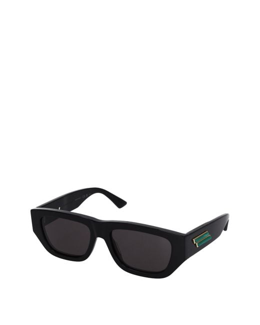 Bottega Veneta Black Occhiali Da Sole Donna Acetato Nero/Grigio
