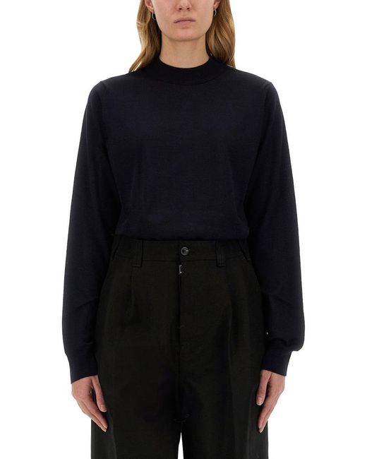 Maison Margiela Blue Wool Sweater