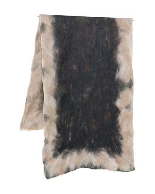 Silvana Manetti Gray Jagged-Edge Scarf