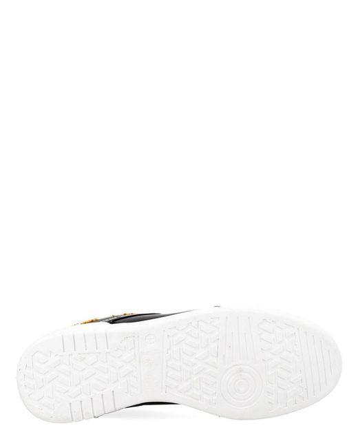 Versace Jeans Couture Black Leather Sneakers for men
