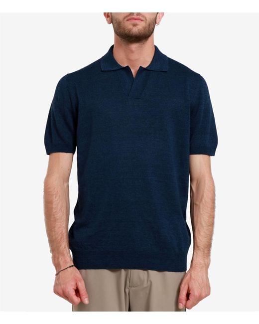 Tagliatore Blue T Shirts And Polos for men