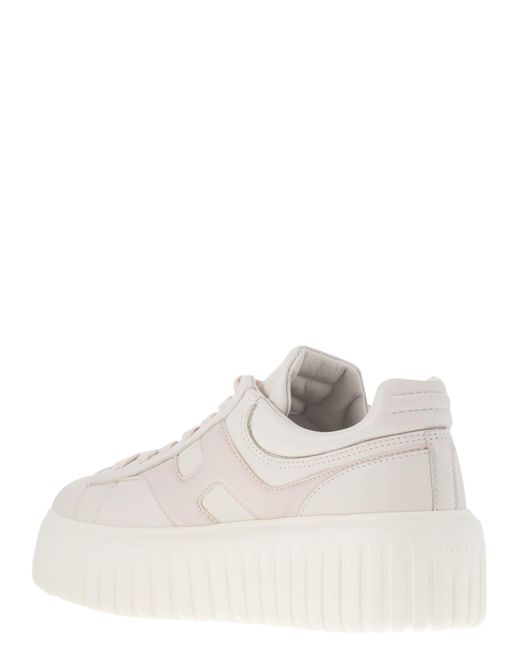 Hogan White Sneakers H-Stripes Con H Laterale