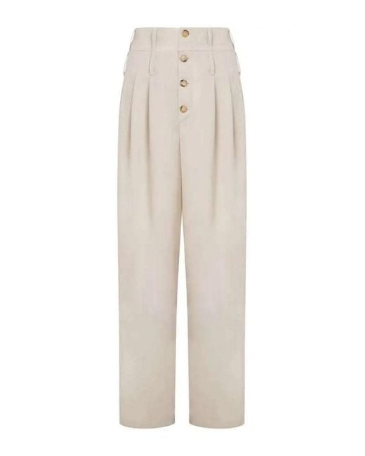 Moschino White Chic Trousers For