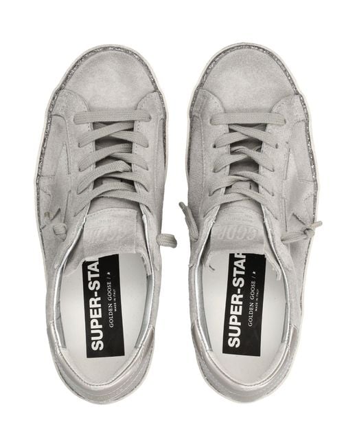 Golden Goose Deluxe Brand Gray Super-Star Sneakers
