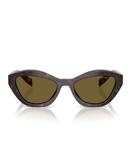 Prada Zonnebril Pra02 S 17 N09 Z Root Schildpad/donkerbruin Unisex in het Brown
