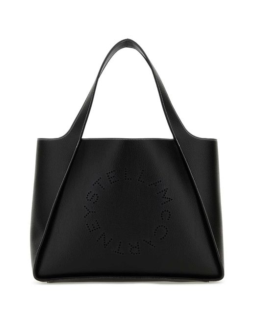 Stella McCartney Black Alter Mat Tote Handbag