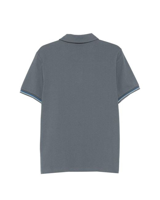 Paul Smith Gray Cotton Polo Shirt