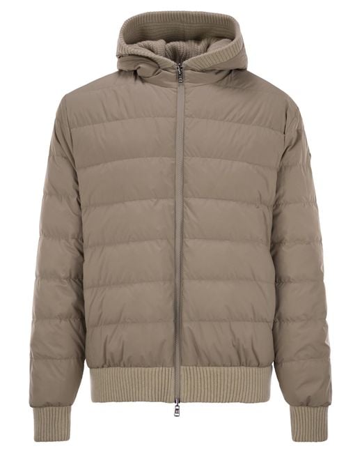 Moncler Brown Reversible Wool Blend Sweatshirt for men