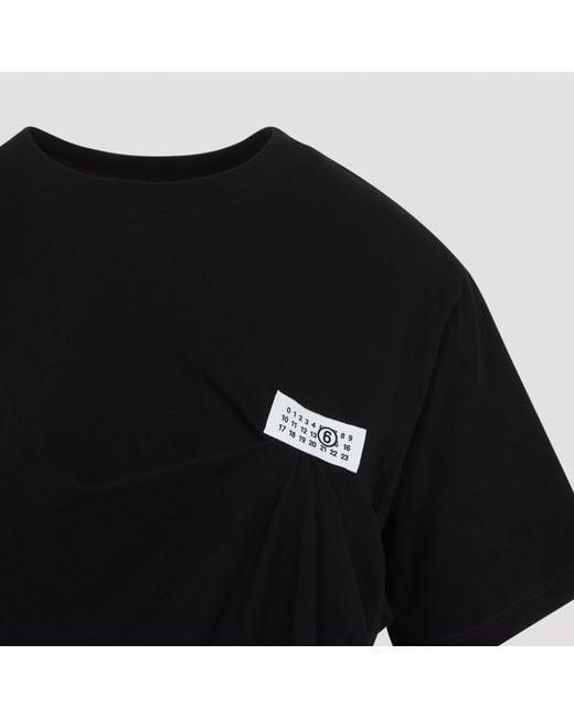 MM6 by Maison Margiela Black Cotton Top