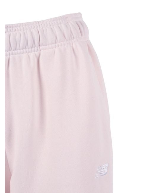 New Balance Pink Sport Essentials French Terry Jogger Salt